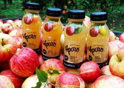 Aporo Apple Juice Bottles on Apples